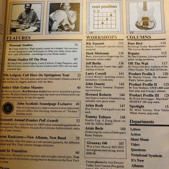 Vintage Guitar Player Magazines 1980s Clapton  Knopfler Springsteen no records - Picture 11 of 15